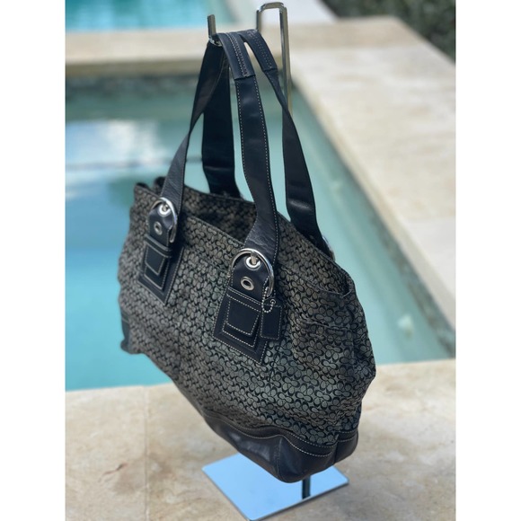 Coach Women's Double Cc Logo Handbag - Picture 2 of 7